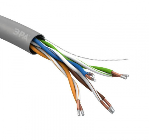 Изображение Кабель  UTP 4x2x24 AWG Cat5e CCA PVC 305м SIMPLE (м) ЭРА Б0044434 