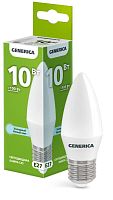 Изображение Лампа светодиодная C35 10Вт свеча 6500К E27 230В GENERICA LL-C35-10-230-65-E27-G 