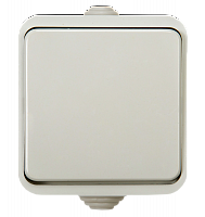 Изображение Выключатель 1-кл. ОП Aqua 10А IP44 3100 п/герм бел. ASD / IN HOME 4690612000428 