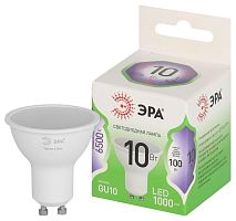 Изображение Лампа светодиодная GREEN LINE MR16-10W-865-GU10 GL 10Вт софит 6500К свет холод. GU10 Эра Б0066981 