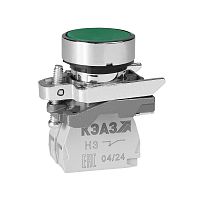 Изображение Кнопка КМЕ4511мС зел. 1но+1нз цилиндр IP54 КЭАЗ 354450 