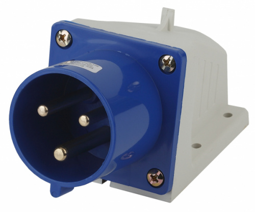 Вилка стационарная 523 2Р+РЕ 32А 220В IP44 VS-32-2P-PE-IP44 ЭРА Б0032858 Изображение Вилка стационарная 523 2Р+РЕ 32А 220В IP44 VS-32-2P-PE-IP44 ЭРА Б0032858