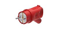 Изображение Вилка угловая 16А 2P+E 250В IP44 MultiSet каучук красн. SE MST1402RD 