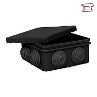 Изображение Коробка распаячная КМР-030-031 с крышкой наружная 85х85х40 8 мембранных вводов IP55 черн. EKF plc-kmr-030-031-b 
