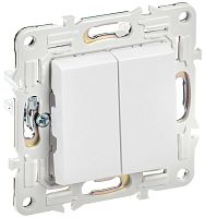 Изображение Выключатель 2-кл. SKANDY 10А SK-V04W арктич. бел. IEK SK-V20-0-10-K01 