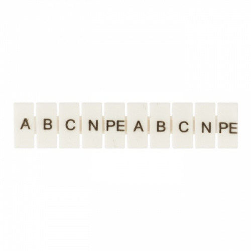 Изображение Маркеры для JXB-ST 4 с символами "A. B. C. N. PE" (уп.10шт) PROxima EKF zb-st-4-A-PE 