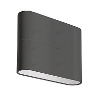 Изображение Светильник SP-WALL-FLAT-S110x90-2x3W Warm3000 (GR, 120 deg, 230V) (Arlight, IP54 Металл, 3 года) 32410 
