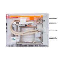 Изображение Реле миниатюрное промышленное общего назначения 2CO ком. ток 10А AgSnO2 напряжение 12В AC опция: светодиод DKC IR-12AC-W2CO 