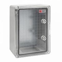 Изображение Бокс пластиковый с монтажной платой 500х400х240 IP65 прозр. дверь PROxima EKF PBT65MP007 
