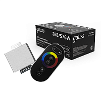 Изображение Контроллер для RGB 288W 24А с сенсорным пультом управления цветом (черный) 