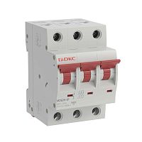 Изображение Выключатель автоматический модульный YON max типа MD63H 10кА 3п характеристика B 63А YON (группа DKC) MD63H-3PB63 