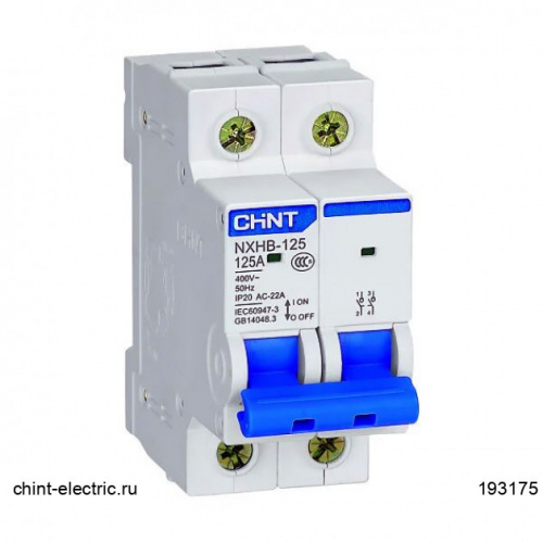 Изображение Выключатель нагрузки NXHB-125 2P 63A (R)(CHINT) 193176 