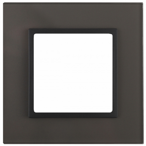 Изображение ЭРА 14-5101-32 Рамка на 1 пост, стекло, Elegance, серый+антр Б0034486 
