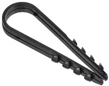 Изображение Дюбель-хомут 11х18мм для круглого кабеля нейлон черн. (уп.100шт) GENERICA UDH13-11-18-100-K02-G 