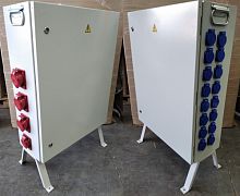Изображение Щит механизации ЩМ 250А IP65 6х16A(3P+PE+N) + 4х32А(3P+PE+N) + 2х63А(3P+PE+N) для строительных площадок 