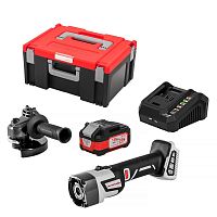 Изображение Машина шлифовальная угловая аккумуляторная УШМ-125/36ММ МультиМАКС 36В с бесщеточным (вентильным) двигателем + МультиБОКС 150 ИНТЕРСКОЛ 900.2.1.41 