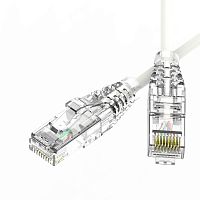 Изображение Патч-корд неэкранированный SLIM CAT6 U/UTP 4х2 28 AWG LSZH 0.5м бел. DKC RN6UU4505WH-28 