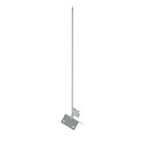 Изображение Мачта молниеприемная с креплением на конек цельная MKC-H1.5 HD H=1.5м сталь гор. оцинк. КМ MA0420 