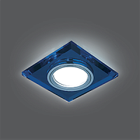 Изображение Светильник Backlight BL061 Квадрат. Синий/Хром, Gu5.3, LED 4100K 1/40 BL061 