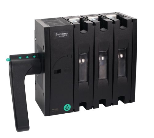 Изображение Выключатель-разъединитель SYSTEMEPACT SD250 3P 250А располож. рукоятки слева сбоку SE SSD02503LS0250 
