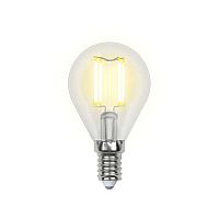 Изображение Лампа светодиодная LED-G45-6Вт/NW/E14/CL GLA01TR прозр. Uniel UL-00002207 