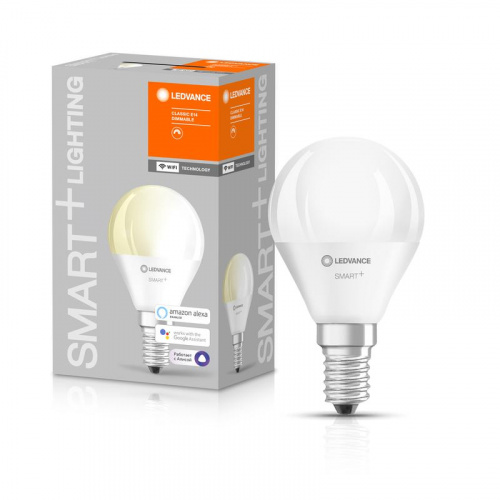 Изображение Лампа светодиодная SMART+ WiFi Mini Bulb Dimmable 40 5Вт/2700К E14 LEDVANCE 4058075485594 