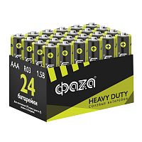 Изображение Элемент питания солевой AAA/R03 1.2В Heavy Duty Pack-24 (уп.24шт) ФАZА 5042322 