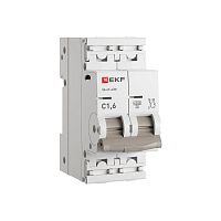 Изображение Выключатель автоматический 2п C 1.6А 4.5кА ВА 47-63N PROxima EKF M63421T6C 
