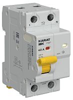 Изображение Устройство защиты от дугового пробоя (УЗДП) 1P+N 40А KARAT IEK KA-DP10-1-040 