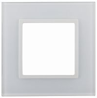 Изображение ЭРА 14-5101-01 Рамка на 1 пост, стекло, Elegance, белый+бел Б0034470 