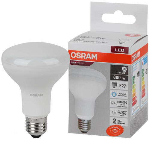 Изображение Лампа светодиодная LED Value LVR90 11SW/865 230В E27 10х1 RU OSRAM 4058075582750 