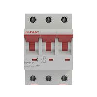 Изображение Выключатель автоматический модульный YON max типа MD63N 6кА 3 полюса хар-ка D 1А DKC MD63N-3PD1 