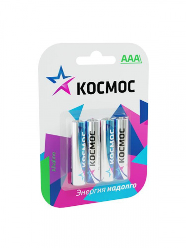 Изображение Элемент питания алкалиновый AAA/LR03 BP-4 (блист.4шт) КОСМОС KOCLR034BL_classic 