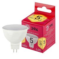 Изображение Лампа светодиодная RED LINE LED MR16-5W-827-GU5.3 R 5Вт MR16 софит 2700К тепл. бел. GU5.3 Эра Б0050230 