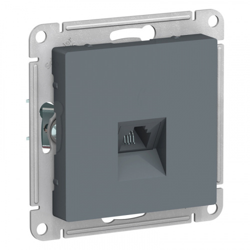 Изображение Розетка телефонная 1xRJ11 Schneider Electric ATLASDESIGN,  ГРИФЕЛЬ  ATN000781 