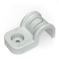 Изображение Крепеж-скоба односторонняя d16мм для прямого монтажа атмосф. пластик. сер. (уп.50шт) Промрукав PR13.0368 