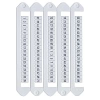 Изображение Маркировка для клемм Ш=5мм от 2 до 90 горизонт. ориентация DKC NUTB-5-2-90H 