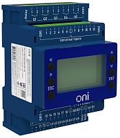 Изображение Модуль ЦПУ ПЛК 150 18 UI 6 UIO 2 UO 7 DO 24В DC с экраном ONI PLC-150-CPU-18U15U-1D 