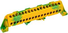 Изображение Шина PE "земля" в комб. изол. "Стойка" 6х9-17-ЖЗ TEKFOR IEK TF-NN10-17-DP-K52 