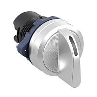 Изображение Головка переключателя на 3 положения с фиксацией стандартная ручка алюм. черн. DKC M22S-L3A 