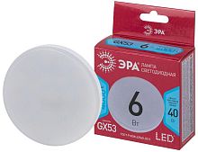 Изображение Лампа светодиодная RED LINE LED GX-6W-840-GX53 R 6Вт таблетка нейтр. бел. Эра Б0054243 
