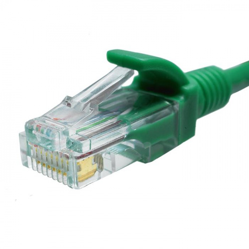 Изображение Патч-корд UTP 5e 4х2 26AWG (7х0.16мм) Cu LSZH 5м зел. SUPRLAN 10-0160 