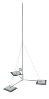 Изображение Мачта вольностоящая молниеприемная составная TVMR-H6.1 HD H=6.1м неразборное осн. сталь гор. оцинк. КМ MA0390 