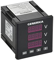 Изображение Вольтметр цифровой щитовой 3ф DO RS-485 72х72 LED GENERICA IDV11-5-3-3-LED-G 