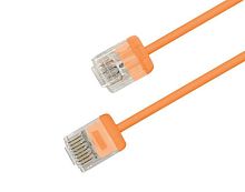 Изображение Патч-корд кат.6 (100проц. Fluke Component Tested) U/UTP 32AWG LSZH PC-LPU-UTP-RJ45-RJ45-C6-3M-LSZH-OR 3м оранж. Hyperline 490734 