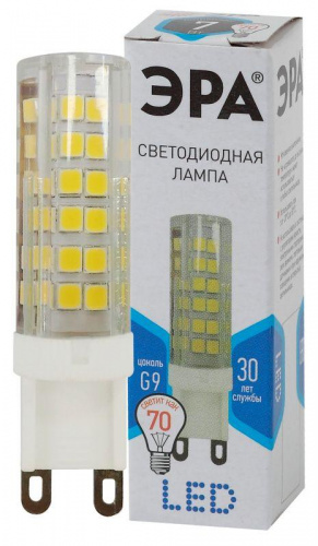 Изображение Лампа светодиодная JCD-7w-220V-corn ceramics-840-G9 560лм ЭРА Б0027866 