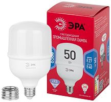 Изображение Лампа светодиодная высокомощная RED LINE LED POWER T100-50W-6500-E27/E40 R 50Вт Т100 колокол 6500К холод. бел. E27/E40 (переходник в компл.) 4900лм Эра Б0063829 
