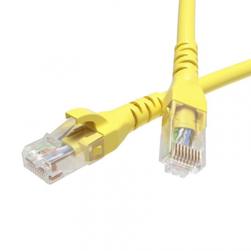 Изображение Патч-корд неэкранированный кат.6 U/UTP 4х2 LSZH 0.5м желт. DKC RN6UU4505YL 