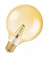 Изображение Лампа светодиодная филаментная Edition1906 Globe 4W (замена35Вт), теплый белый свет, E27, золотая п 4052899962071 (упак.4 шт.) 