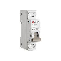 Изображение Выключатель автоматический 1п C 8А 4.5кА ВА 47-63N PROxima EKF M634108C 